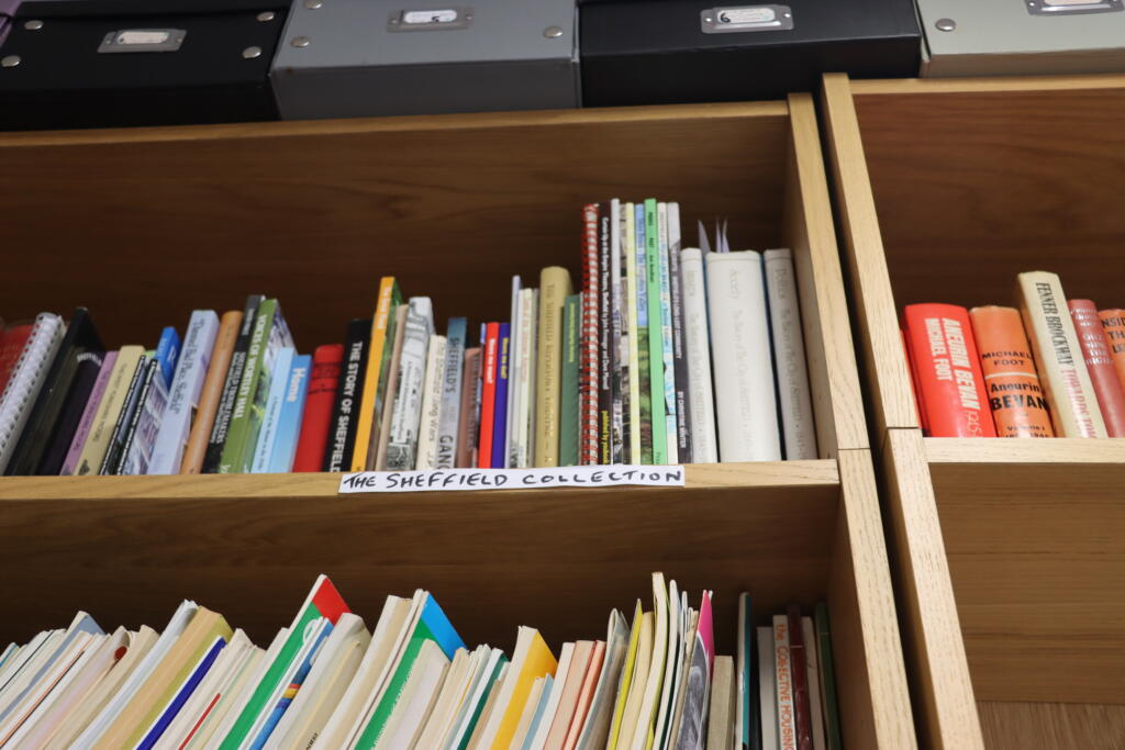 The Sheffield collection shelves