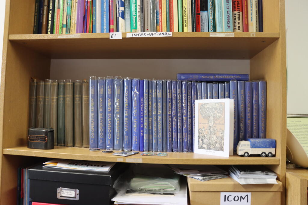 Shelves of international co-operative journals